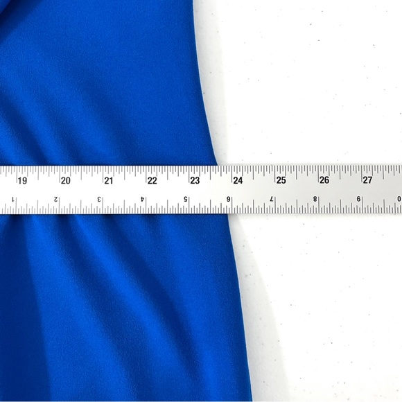 Calvin Klein Dress Womens Plus Size 22W Sheath Flutter Sleeves  Blue - Picture 10 of 10